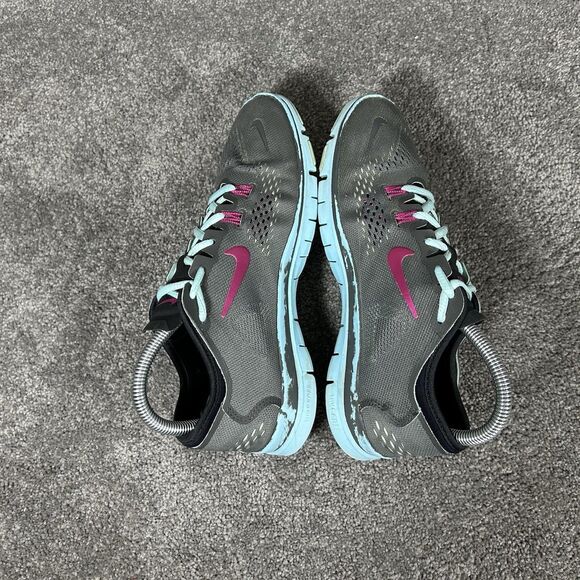 Nike Free 5.0 TR Fit 4 629496-004 Women’s Sz 7 Gray Blue Athletic Shoes Used - Picture 8 of 12